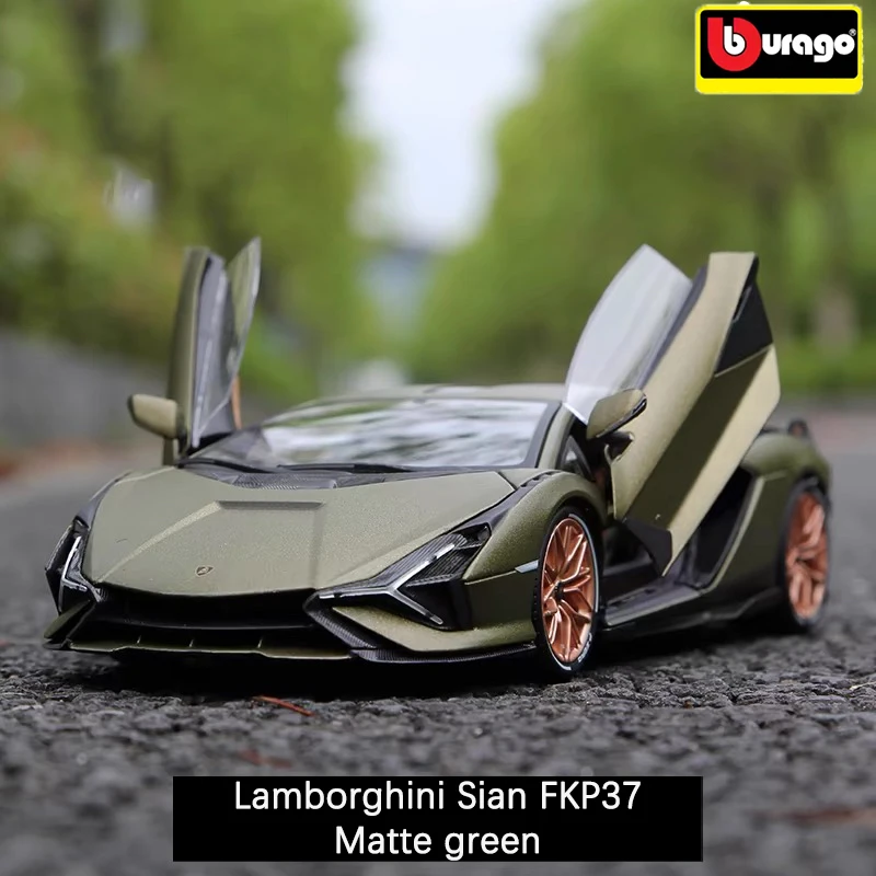 Bburago 1:18 Lamborghini Automodell Blitz Sian FKP37 Supercar Automodell Legierung Fahrzeuge Simulation Sammlerstück Ornamente Geschenke