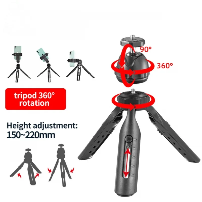 Portable Flexible Mini Tripod Stand For Projector Camera Mobile Phone Fill Light Desktop Tripod Holder Photography Accessories