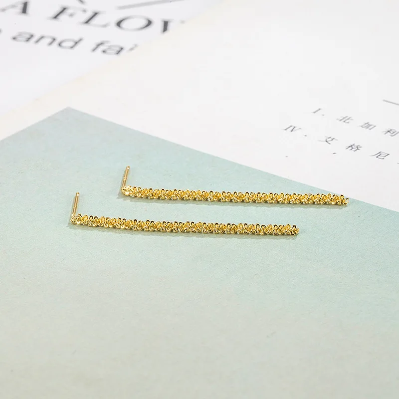 الفرنسية نمط كلمة واحدة كاملة من النجوم شرابة استرخى أقراط للنساء الرجعية الكورية القرط الموضة الزفاف العروس مجوهرات #4