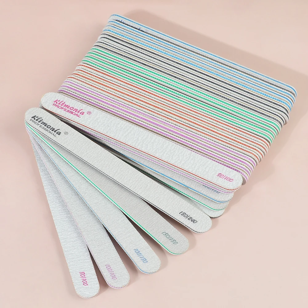 100Pcs/Lot Professional Material Nail File High Quality Polish Tool Sandpaper Sanding Tips Archive Nail Buffer Pedicure Tools