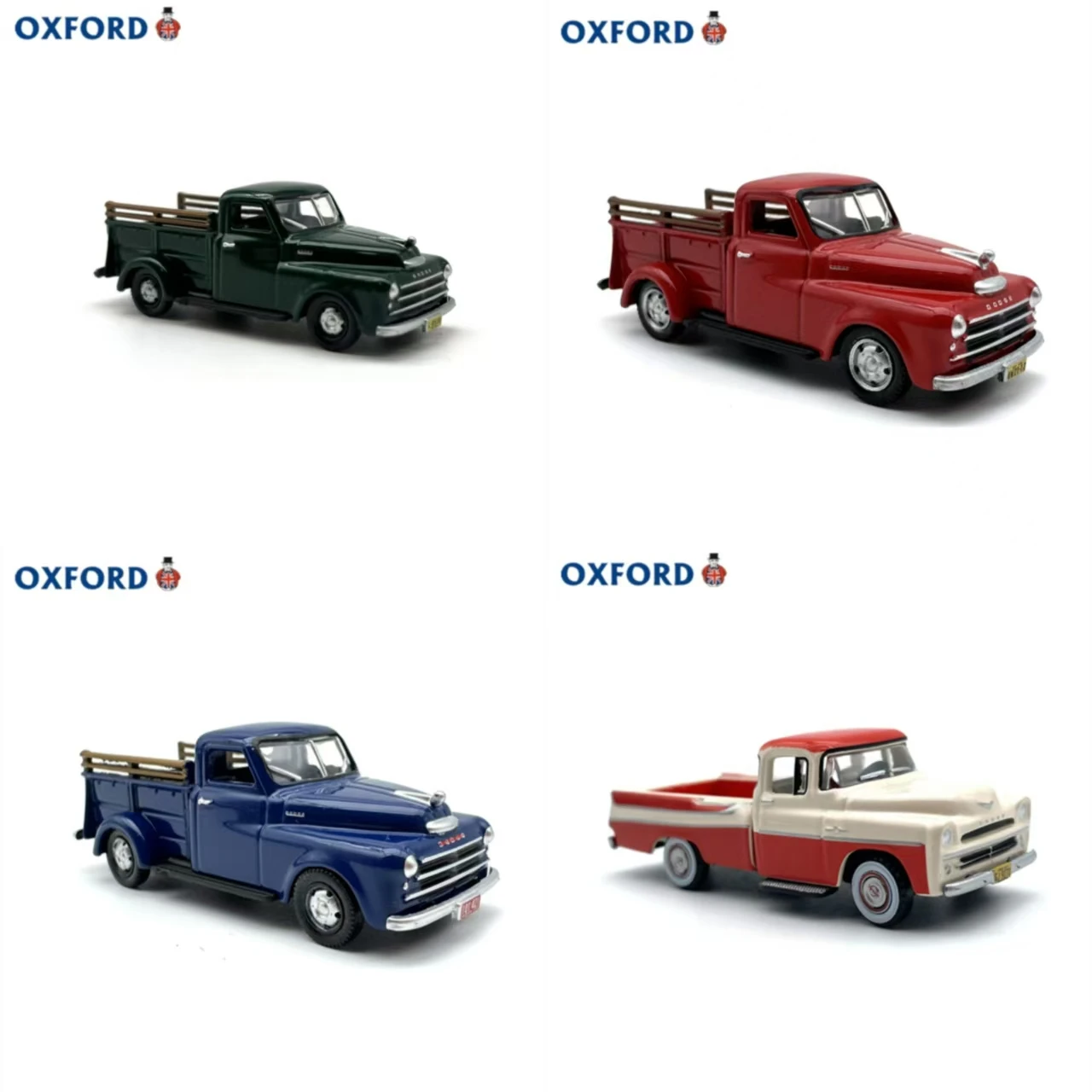 

Diecast OXFORD 1:87 Scale Dodge B-1B Pickup Vintage Alloy Car Model Collectible Toy Gift Souvenir Display Ornament