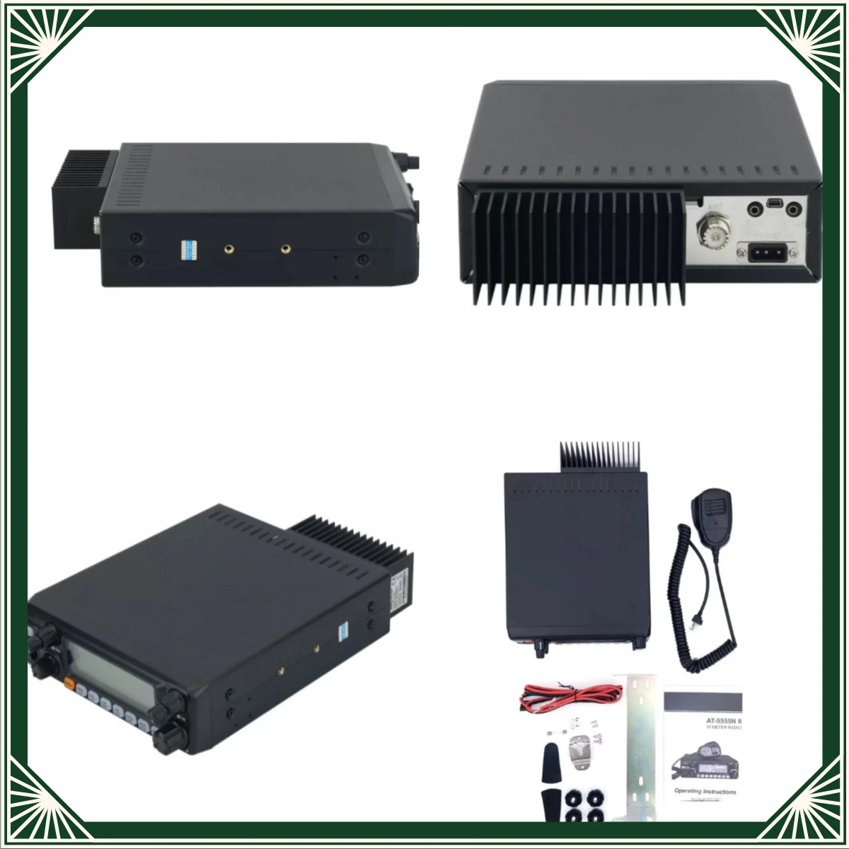 Suitable for the second-generation new model, car mounted CB intercom AT-5555N II (25.615~30.105MHz)