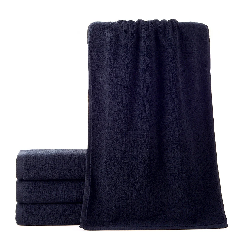 100% Cotton Thickening Black Towels Water Absorption Hotel Homestay Bath Towel High Quality Stain-Resistant Shower Home Textile