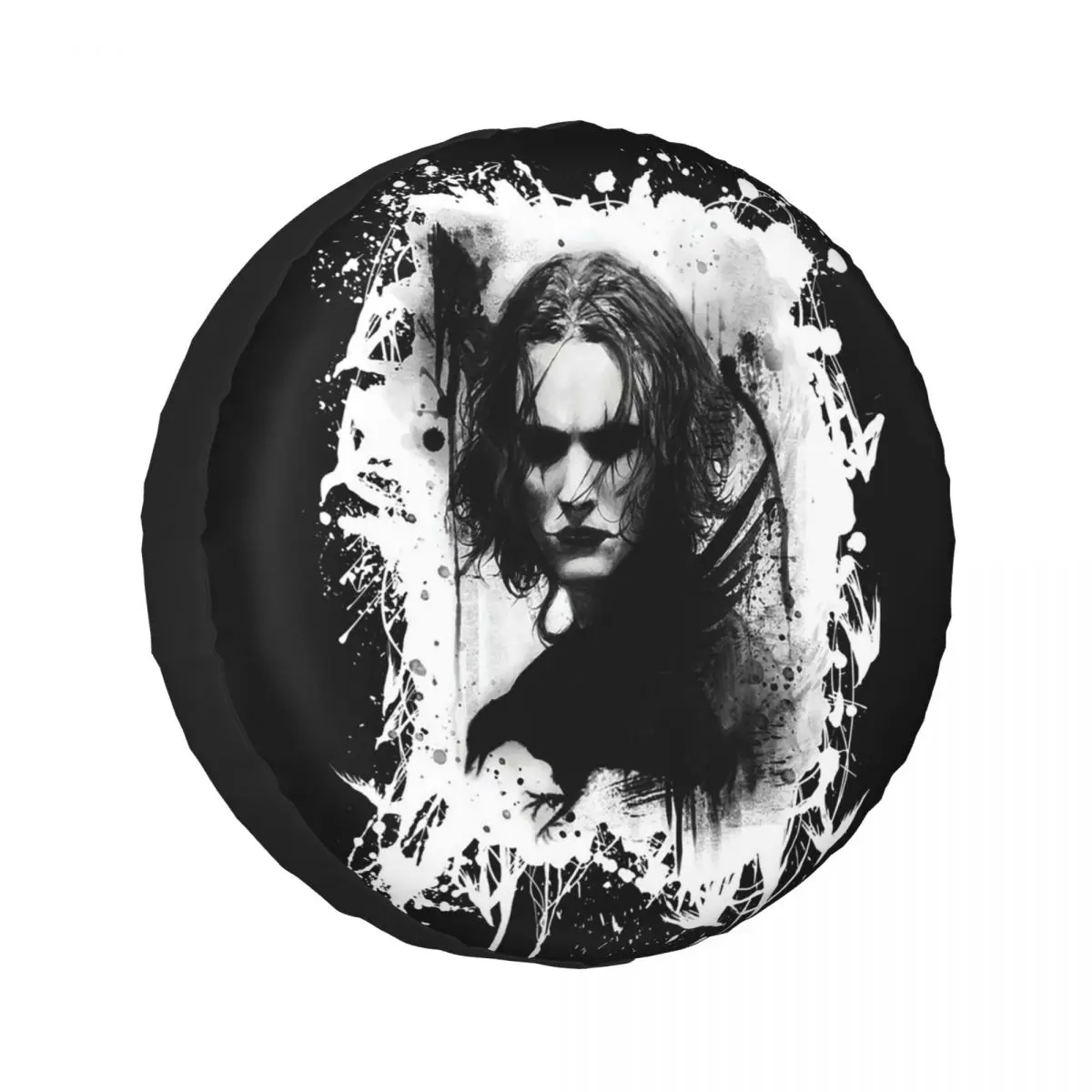 

Изготовленный на заказ чехол для запасного колеса Eric Draven-The Crow для Jeep SUV RV 4WD Trailer 4x4, защитные чехлы для колес 14 дюймов, 15 дюймов, 16 дюймов, 17 дюймов