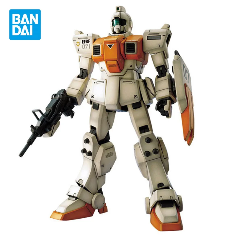 Original Genuine Gundam Model Kit Anime Figure MG 1/100 RGM-79[G] GM Action Figures Collectible Ornaments Toys Gifts for Kids