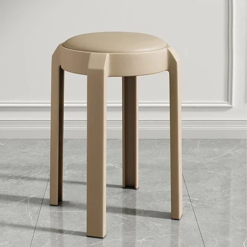 

Plastic Dining Stool Household Stackable Soft Bag Stool Spare High Stool Dinning Chair Sedie Da Pranzo Tabouret Design Chair2025