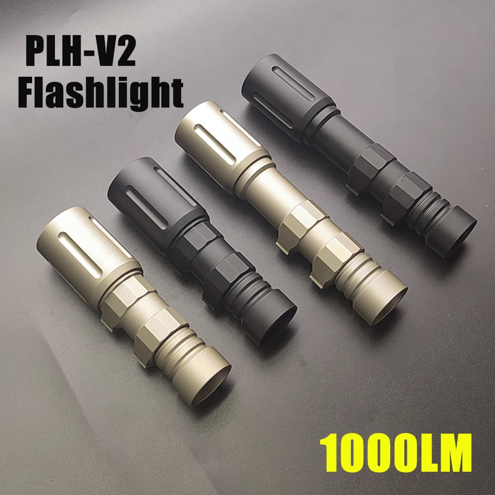 Super Bright PLH-v2 Weapon Light Airsoft Equipments 1000 Lumens Waterproof Flashlight Dual Fuel Light Softair