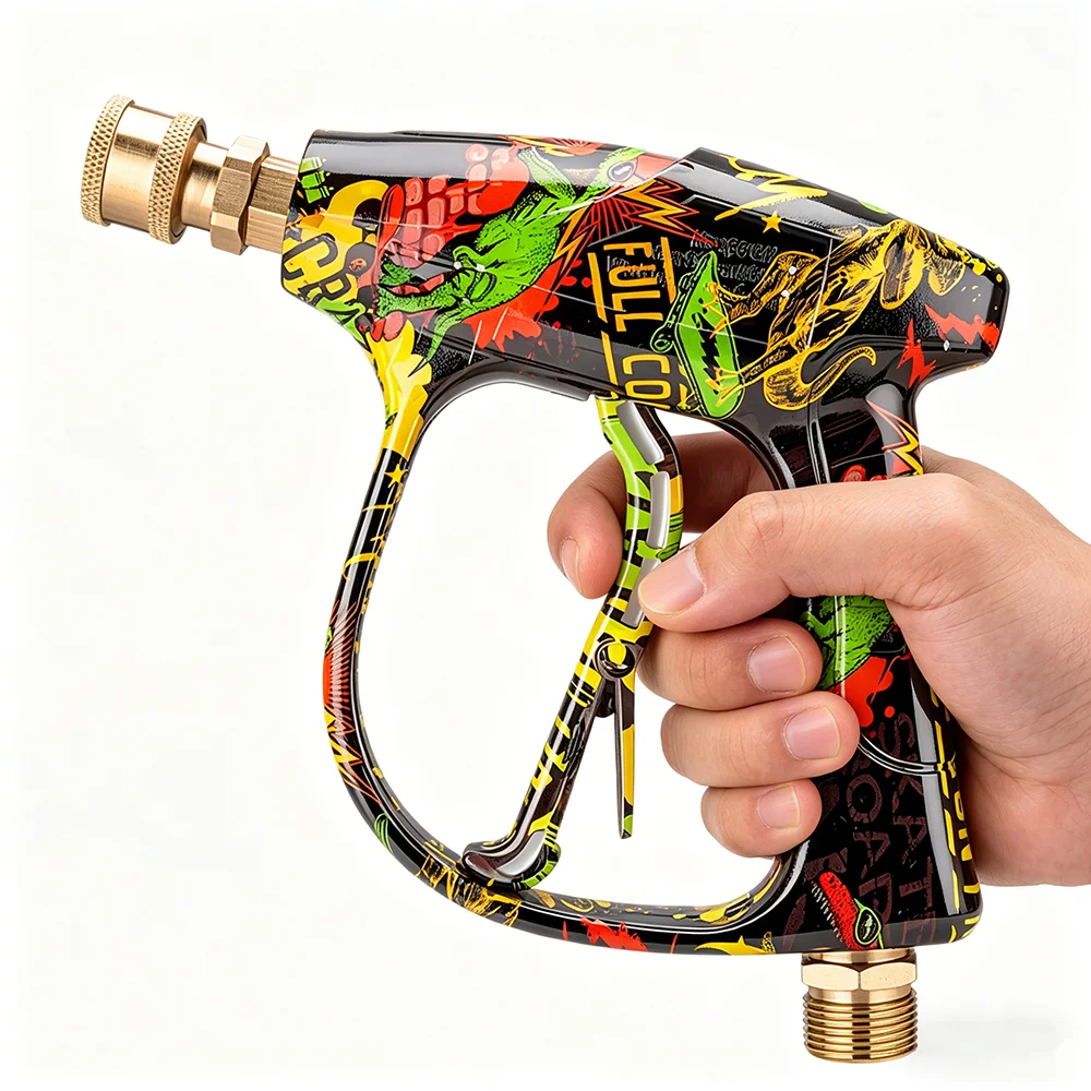 2026 New Colored Painted Car Wash Gun, Professional Nozzle Matching Set, High Pressure Design, Easy to Carry and Use for Daily