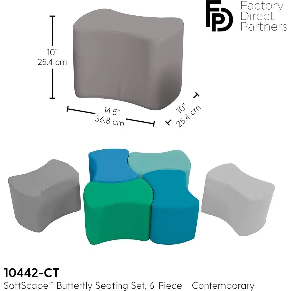 Butterfly Stool Modular Seating Set for Toddlers and Kids School Chair 10