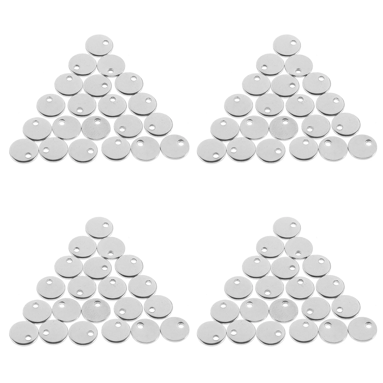 

200 шт., круглые пустые бирки из нержавеющей стали, подвески, объемные ювелирные изделия, подвески, ожерелье, браслет, принадлежности для самостоятельного изготовления, ювелирные бирки