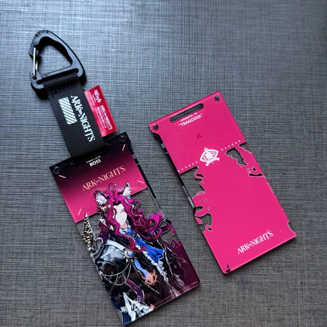 Arknights Red Velvet Acrylic Pass Card Book Decorative Elements Hanging piece