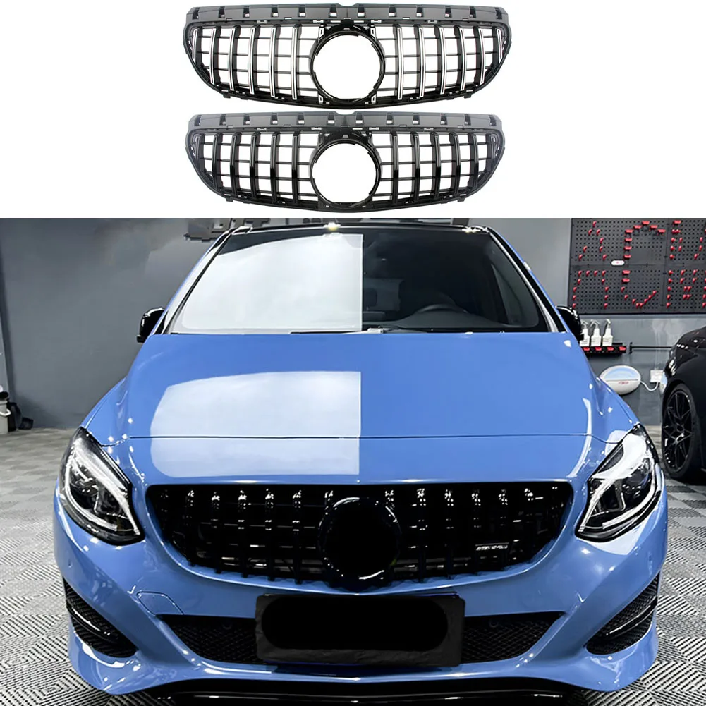 

Front Bumper Racing Grill Billet Grille Cover For Mercedes-Benz W246 B-Class 2015-2019 GT