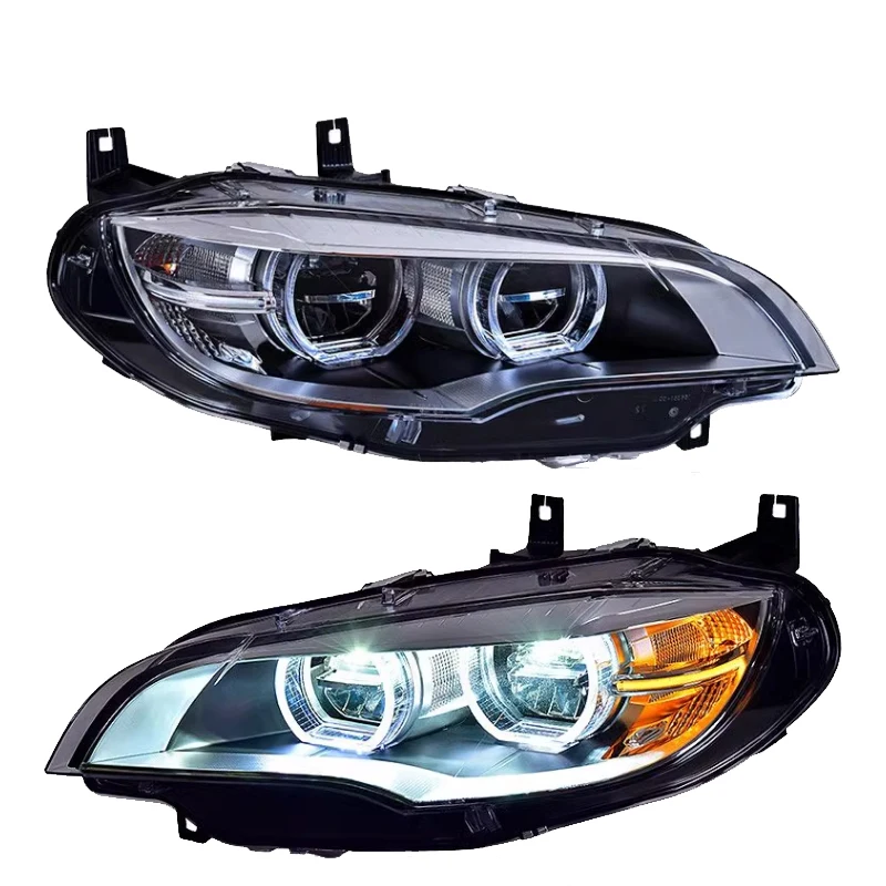 26 Style For BMW Head Lamp Assembly BMW X6 E71 Headlight 2008-2013 Retrofit Upgrade Front Light New LED Headlights