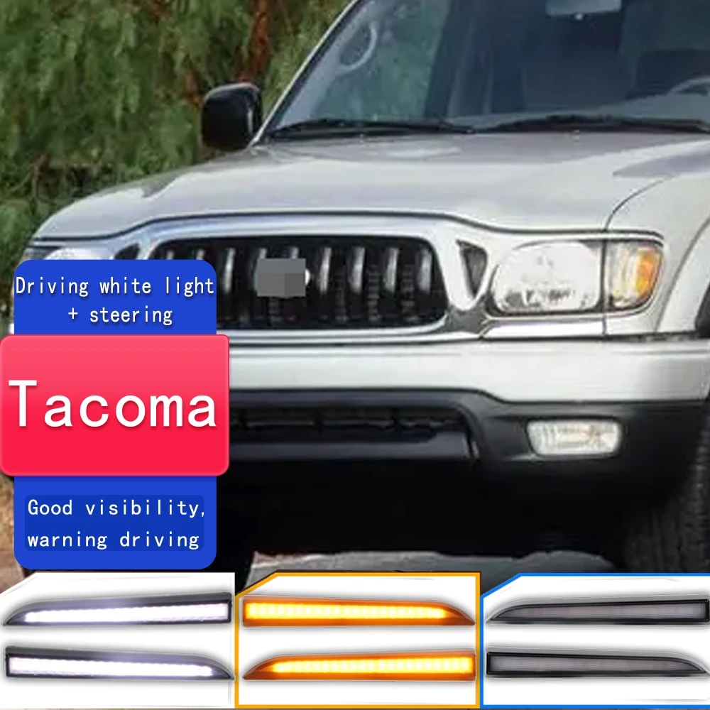 For Toyota Tacoma 2001 2002 2003 2004 Front Bumper Fog Lamp Turn Signal Light Led Daytime Running Driving Light Daylight