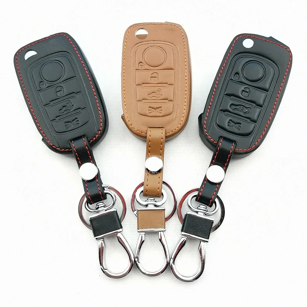 Capa de couro para chave remota de carro, capa para fiat tipo toro freedom 500x doblo argo nuovo obrigado, acessórios de concha remota