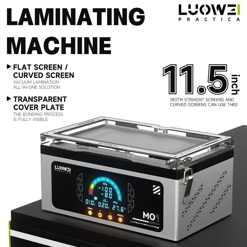 

LUOWEI LW-MO1 Laminating Machine Straight Curved Screen Laminating 11.5-inch Digital Display Mobile Phone Repair Tool