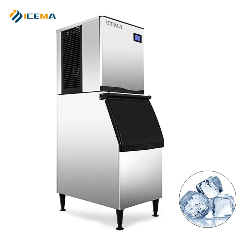 ICEMA Commercial 180kg 200kg 300kg 400kg 500kg Ice Cube Maker Machine