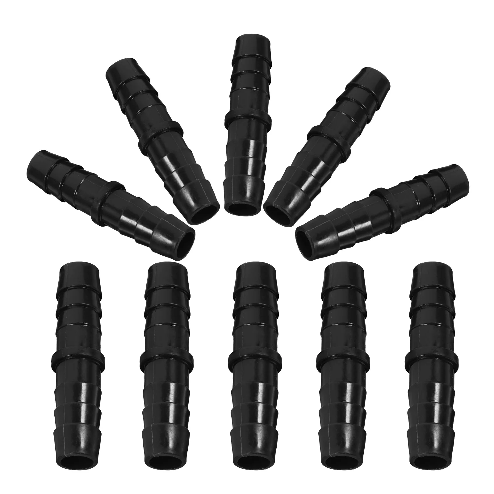 

10pcs 12mm Quick Connect Barb Fittings Black PP Hose Tubing Connector Water System Pump Accessories Smooth
