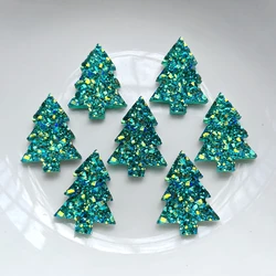 20pcs 17*23mm resin Crystal Christmas Trees /Tree of Life Rhinestone Flatback Cabochon Stone DIY embellishments Decoration Craft