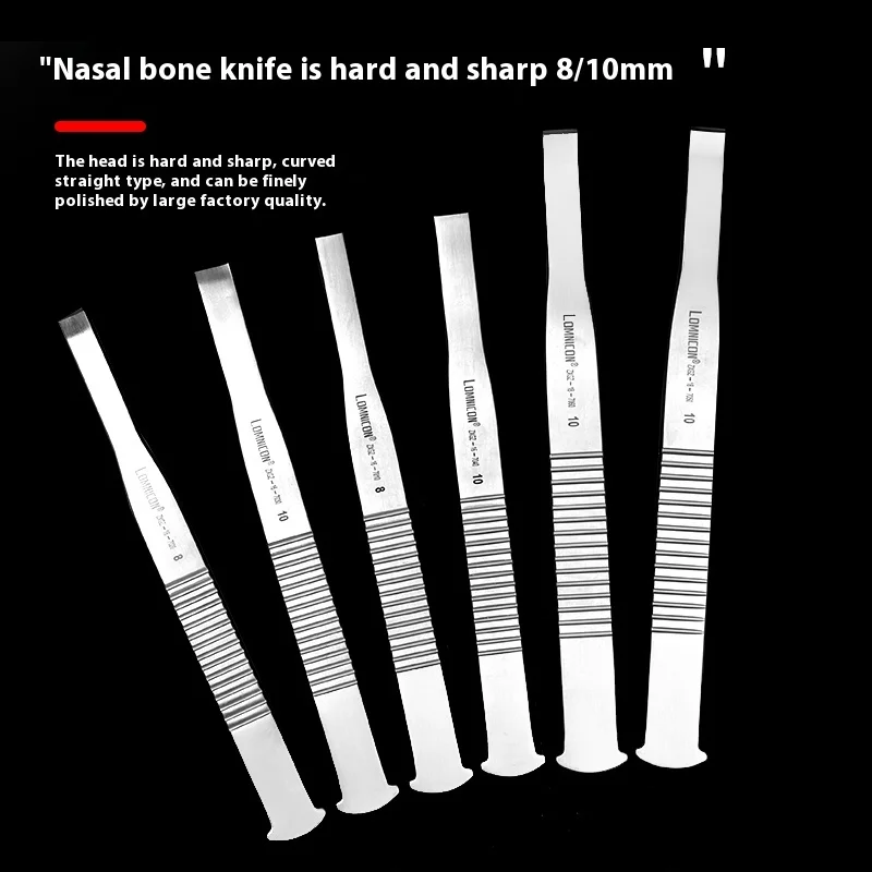 

Stainless steel round handle nasal bone chisel nasal bone knife rhinoplasty surgery tool shovel bone knife bone chisel 1pcs