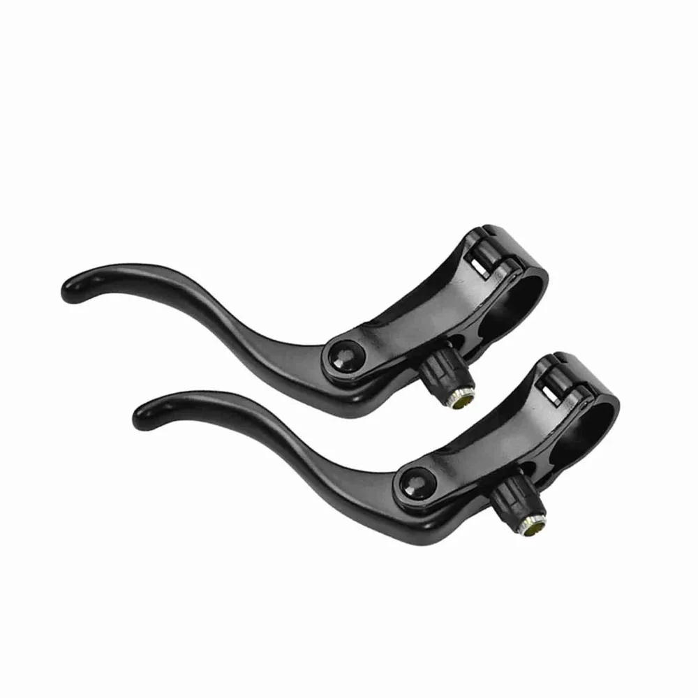 

1 pair Aluminum Alloy Brake Lever 24mm Lightweight Mountain Bike Brak Black/Silver for 24mm bicycle handlebars.