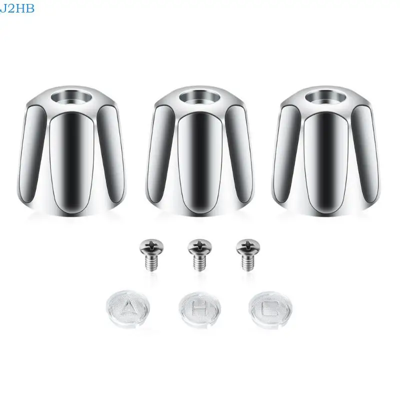 

J2HB Elegant Matte Designs Shower Knob Replacement Pack of 3 Banthroom Accessory With Faucet Handles Easy Installion