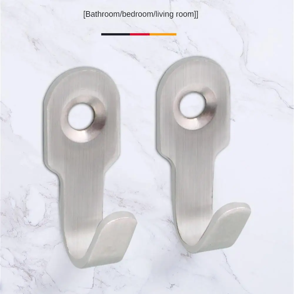 8/10PCS Cabinet Single Hook Thickened Coat And Hat Hook Stainless Steel Material Solid Steel Coat Hook Bathroom Hook