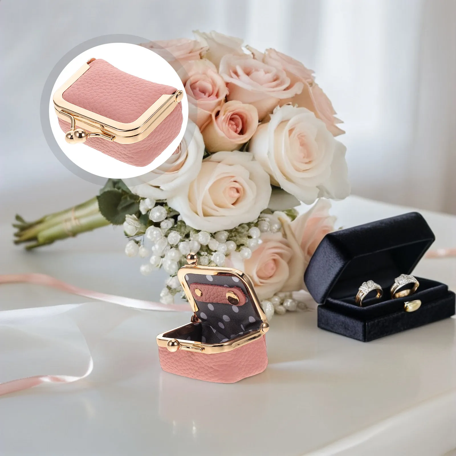 Compact Small Jewelry Box for Women Travel Jewelry Organizer with Multiple Compartments Rings Necklaces Earrings Storage Case