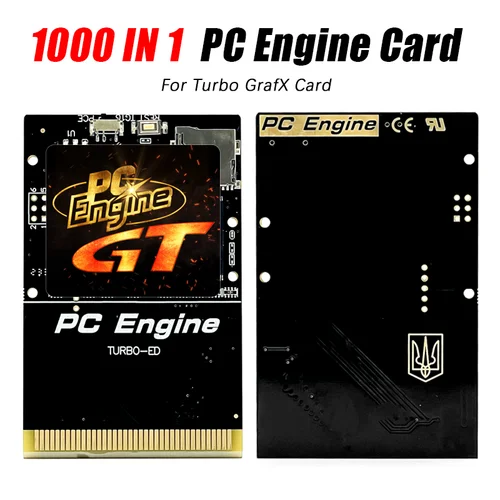 Tarjeta de juego PCE 1000 en 1, unidad Flash, tarjeta de memoria, tienda NTSC / Pal, archivos de juego para consolas de juegos PC-Engine Turbo GrafX con tarjeta 4G