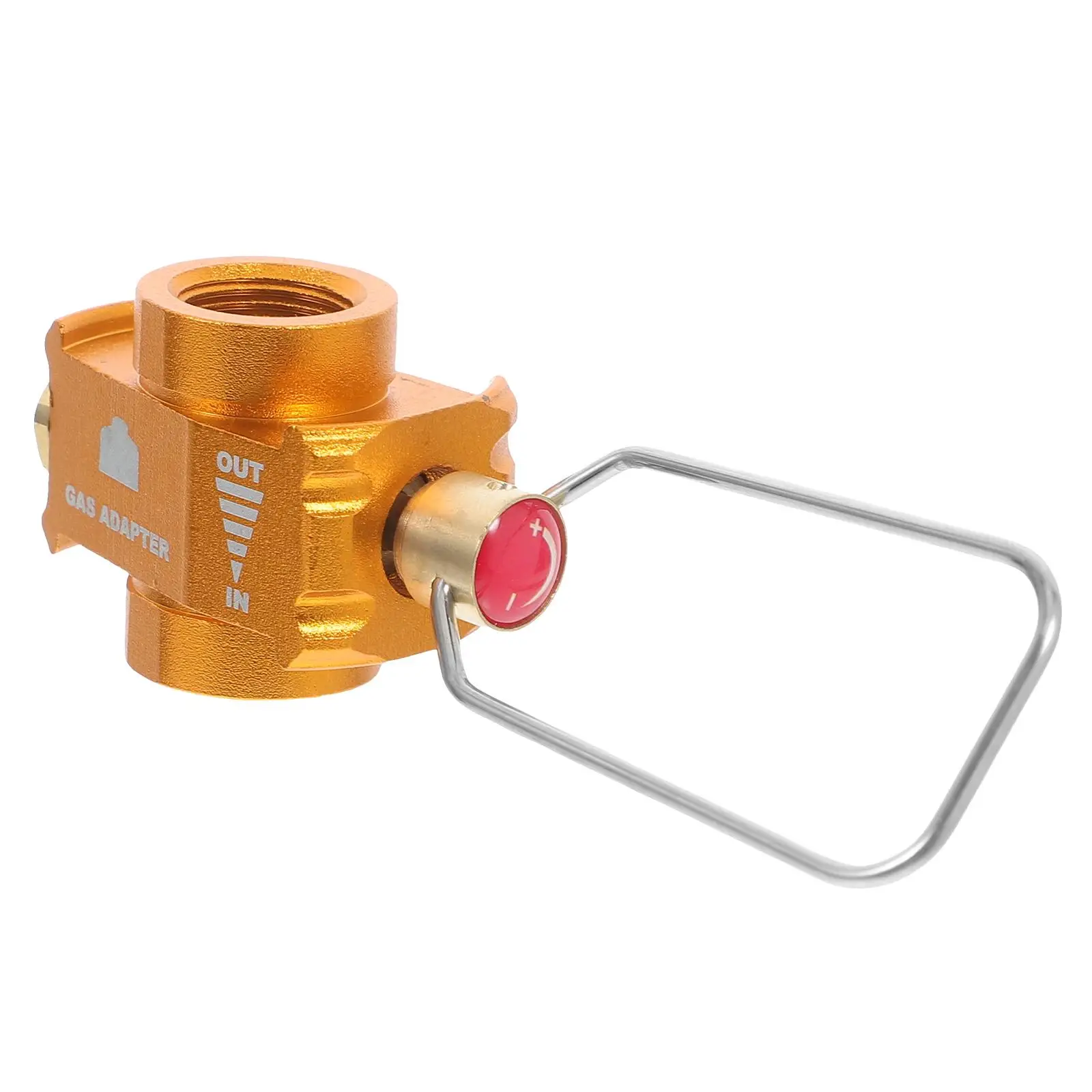 

Camping Gas Refill Adapter Flat Tank Inflation Valve Hiking Stove Connector Canister Adapter Propane Tank Input Camp Stove