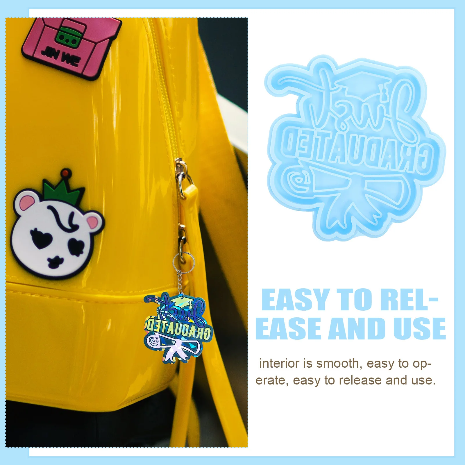 

Силиконовая выпускная крышка, формы для ключей, крышка для траншейника, инструмент для литья, портативный, легкий, компактный, для хранения, принадлежности для эпоксидной смолы «сделай сам»