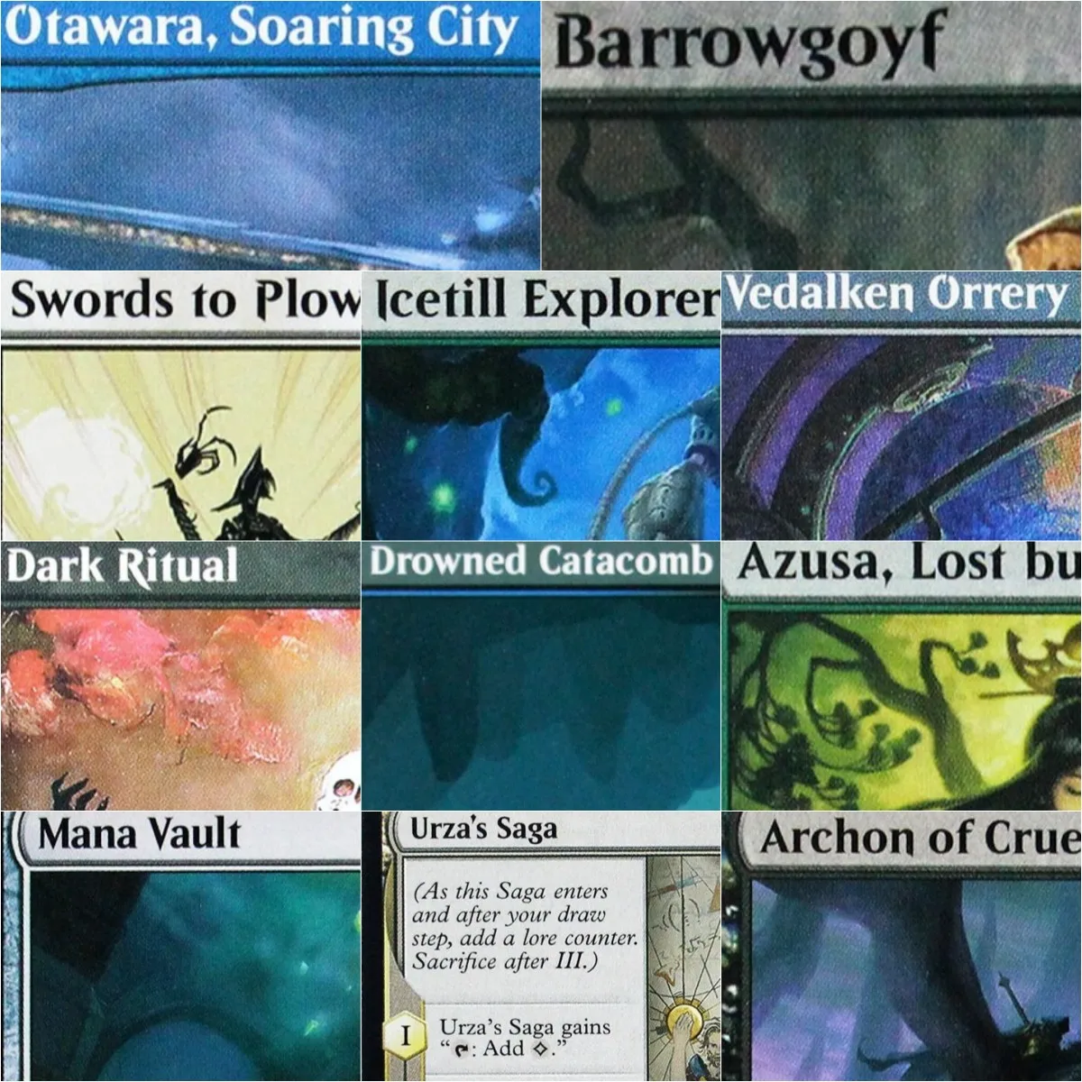 

[Mana Vault/Icetill Explorer/Vedalken Orrery/Ral,Crackling Wit] Magical Proxy Cards Quality Board Playing Game Trading Cards
