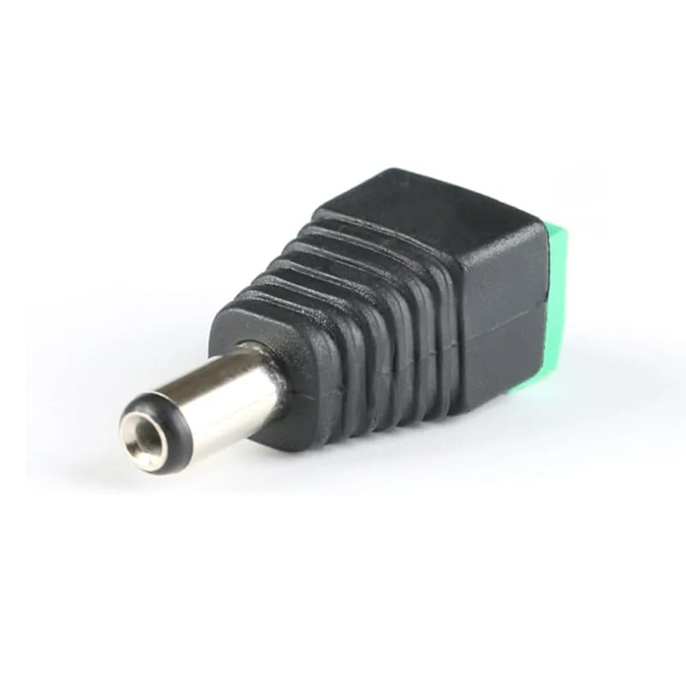 5 шт. 5,5 мм x 2,5 мм штекер питания постоянного тока светодиодный CCTV видеобалун клеммы разъем адаптер для светодиодной камеры видеонаблюдения