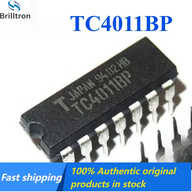 10-100PCS Original TC4011BP TC4011 DIP14 Quad 2-input NAND Gate Logic Chip Brand New Original in Stock, Fast Shipping.