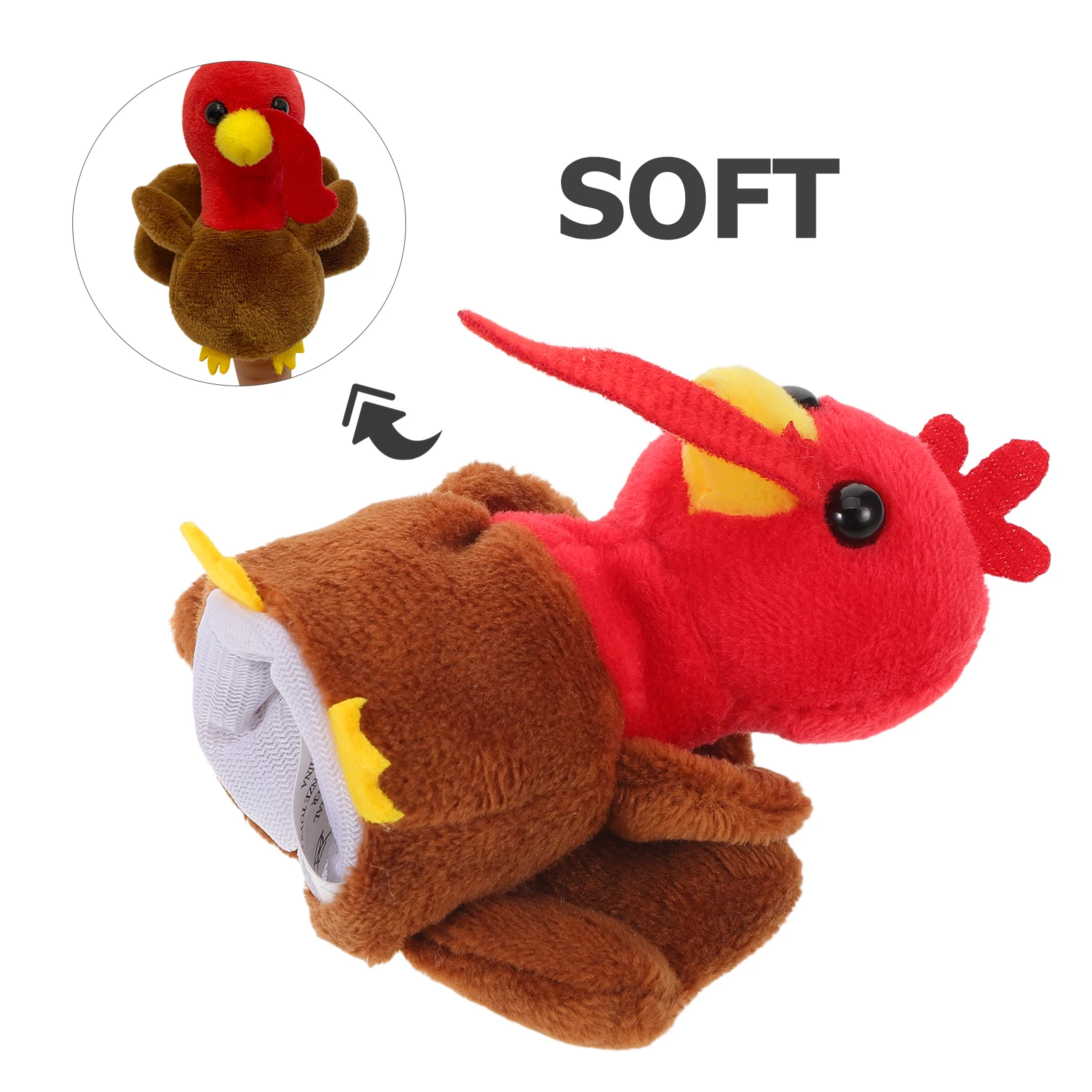 Thanksgiving Kalkoen Vingerpop Kinderen Zacht Dierlijke Vorm Storytelling Speelbal Klaslokaal Rollenspel Vakantie Decoratie Bulk