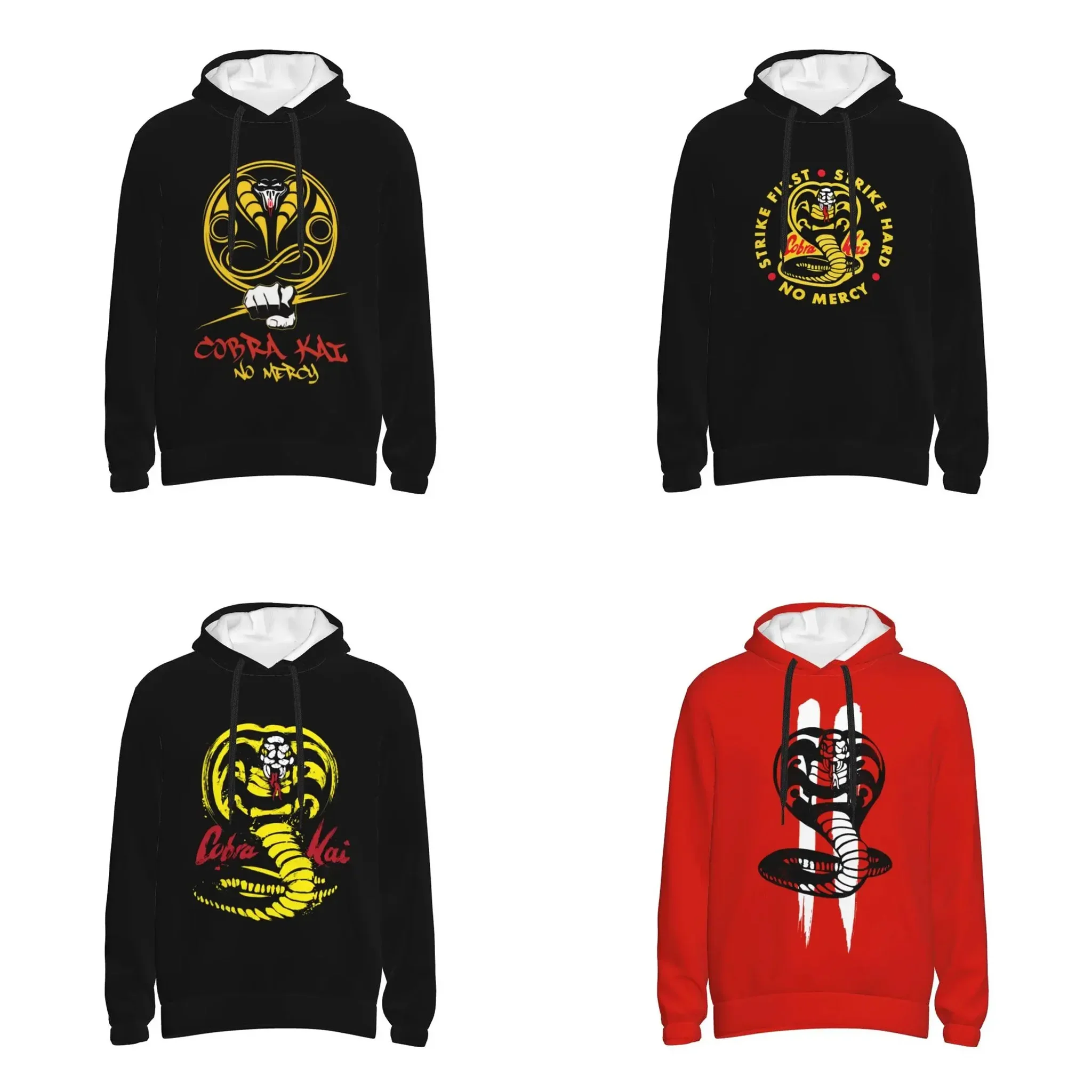 

Cobra Kai Men's Pullover Hoodie Casual Hooded Sweatshirt Best Hoodies Sportswear Tracksuit with Pocket