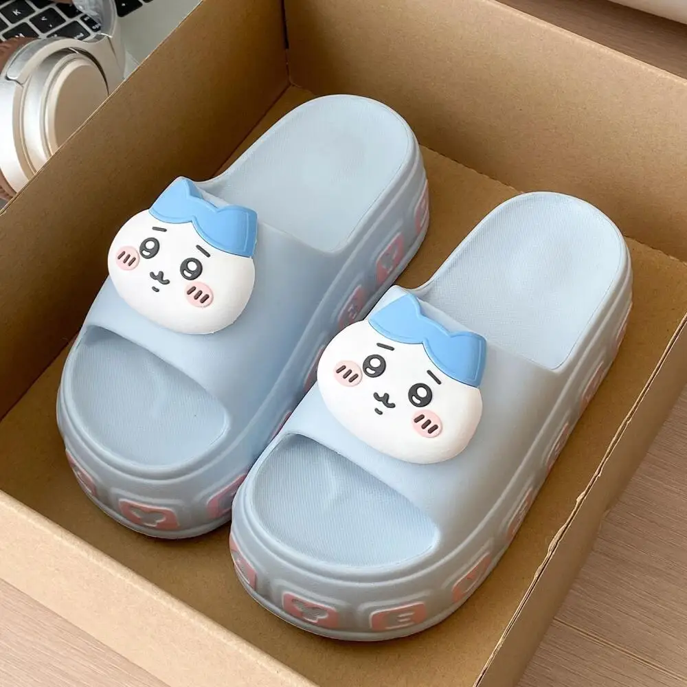 Kawaii Summer Hachiware Eva Home Slippers 2026 Girls Cartoon Thick Sole Leisure Indoor Shoes Anime Woman Anti-Slip Cute Slippers