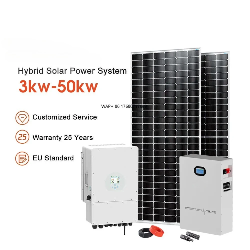 In Stock Hybrid Solar Power System Off Grid Complete Full Set 8Kw 10Kw 15Kw 25Kw Solar Energy Storage System for House