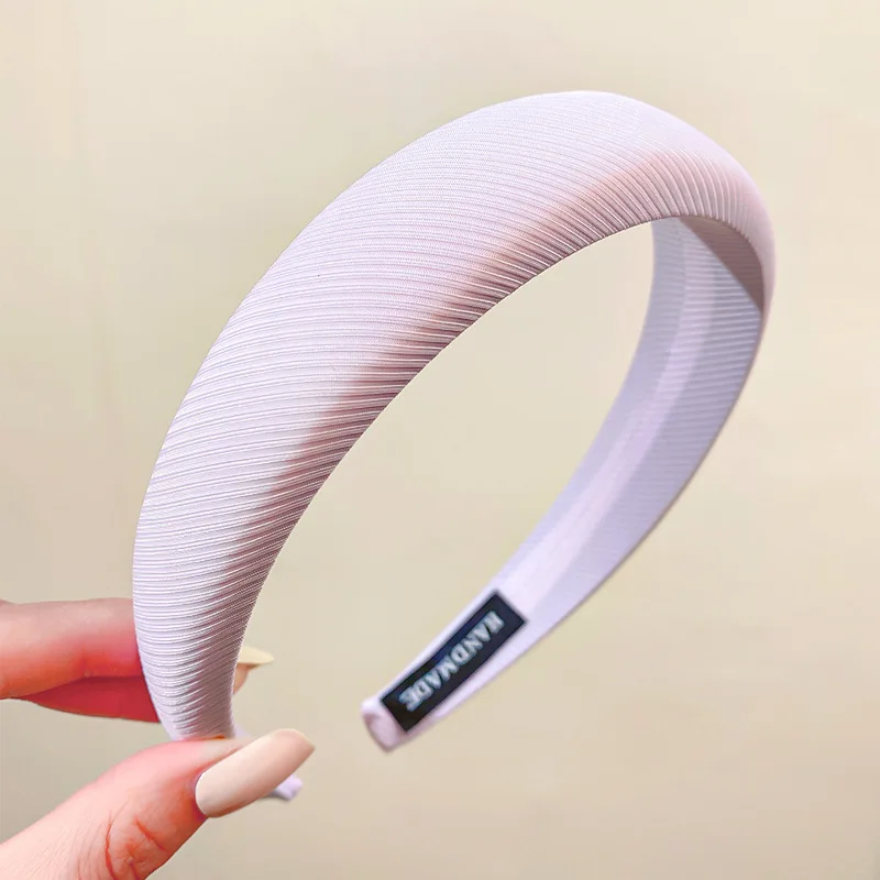 New Solid Wide Hair Bands Hoop for Women Cute Sponge Soft Elastic Headband Girls Thicken Hairband Headwear Hair Accessories