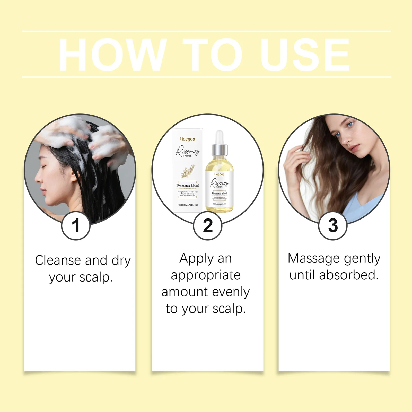 مستخلص نباتي روزماري للعناية بالشعر زيت أساسي لعلاجات نمو الشعر مضاد للتجعد يضيف صيغًا طبيعيًا لامعًا زيت الشعر #5