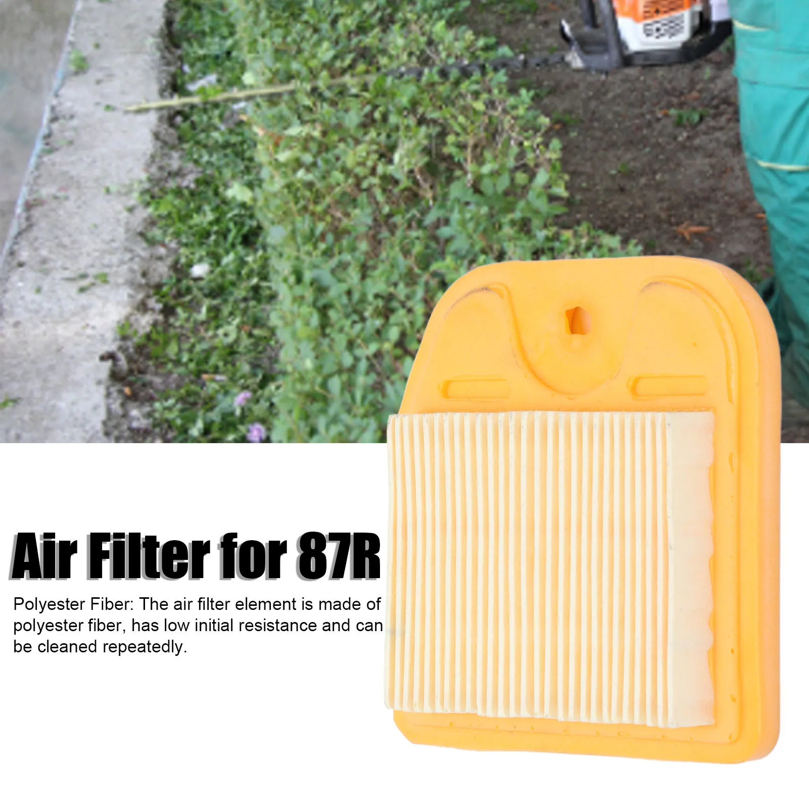 

1PC Air Filter for STIHL HS82T HS81 HS86 HS87 87R Replacement Polyester Filter Element Replaces Trimmer Air Cleane