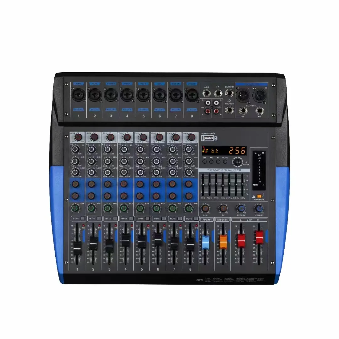 Small with 256 kinds of reverb effects, suitable for bars, outdoor wedding stages, KTV professional mixers AT series