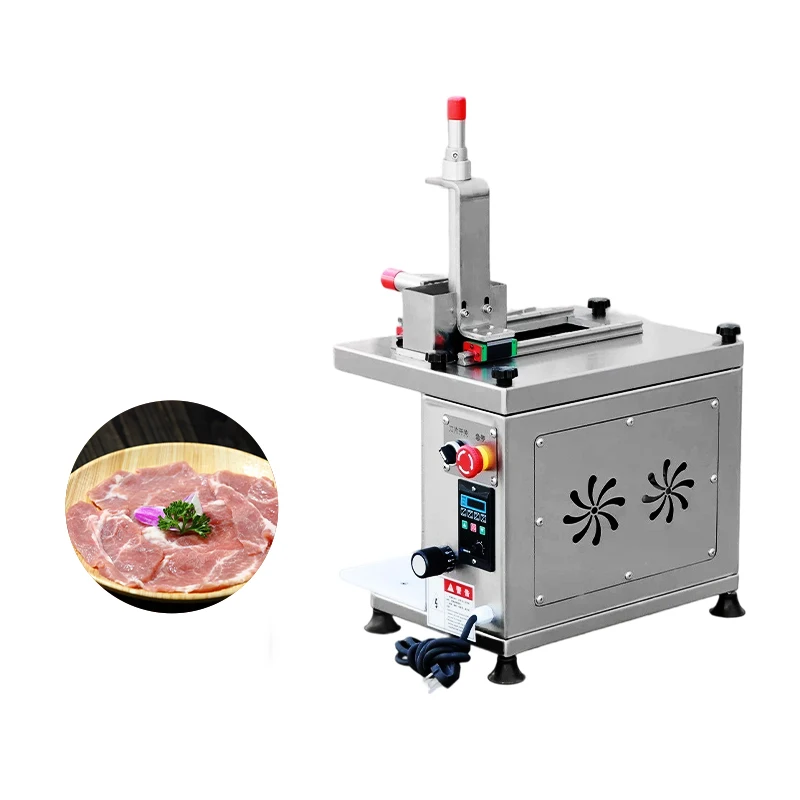 Desktop Stainless Steel Automatic Meat Slicer Meat Cutter Food Slicer For Beef Pork Mutton
