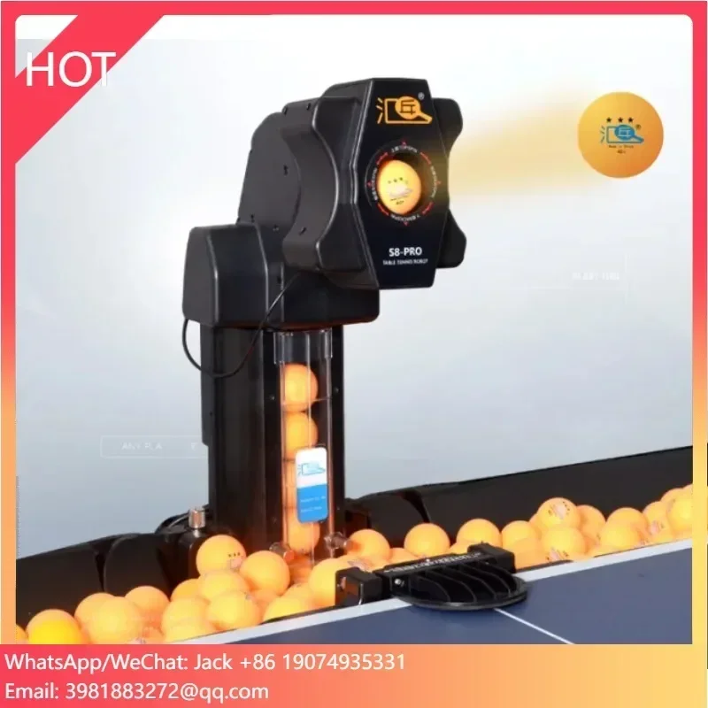 

HUI PANG Hot Sale S8PRO Spin and Placement Automatical Pingpong Ball Machine Club Training Table Tennis Robot