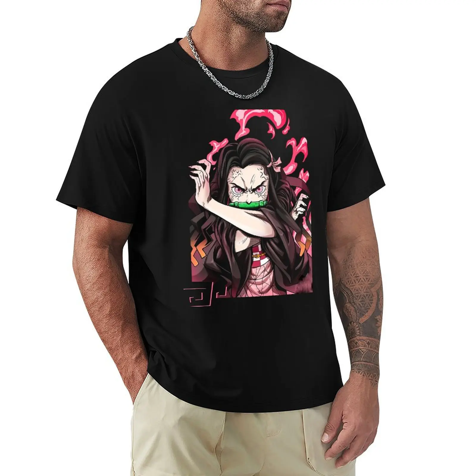 

Nezuko Kamado - demon slayer T-Shirt boys whites tees rapper graphic tees shirts graphic tees men graphic t shirts