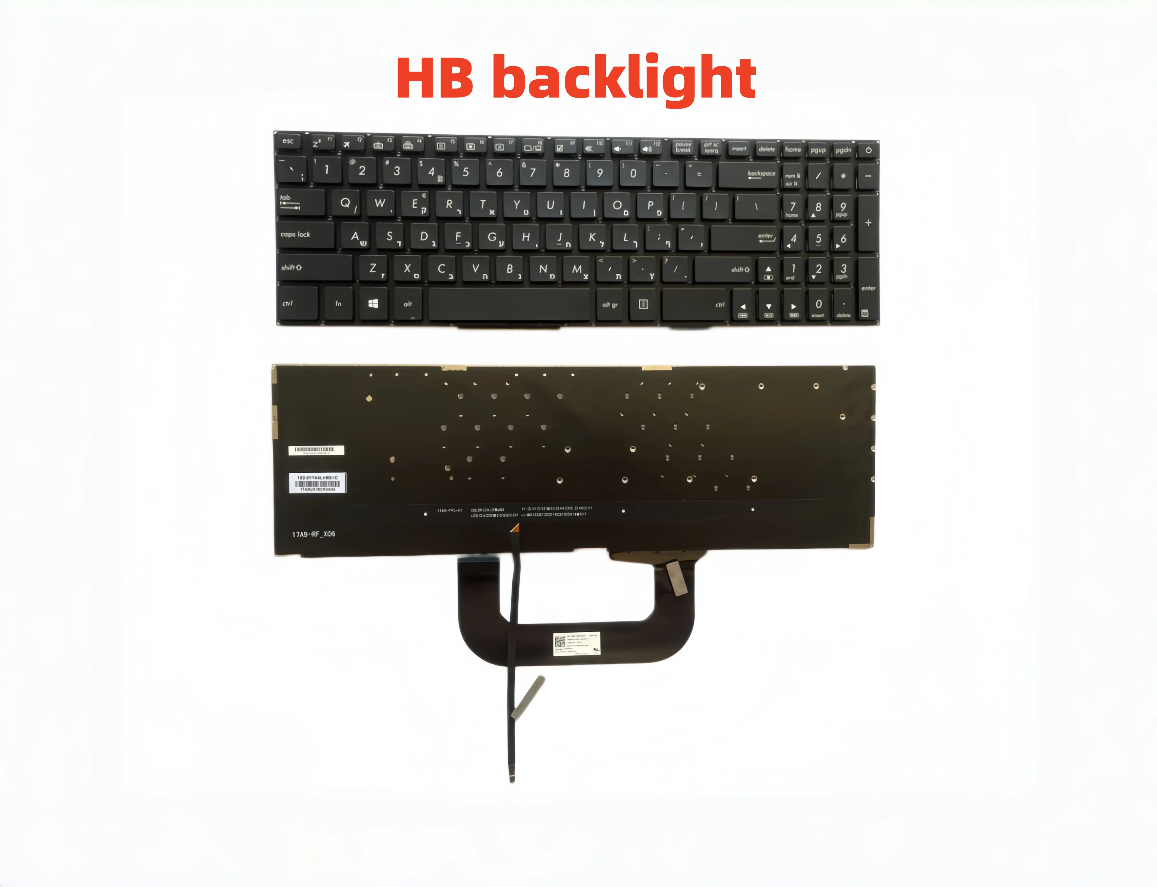 Nuevo teclado retroiluminado HB para ASUS vivobook X705 X705MA X705MB X705FN X705FD X705QA N705U N705 N705UN N705UD UQ UF