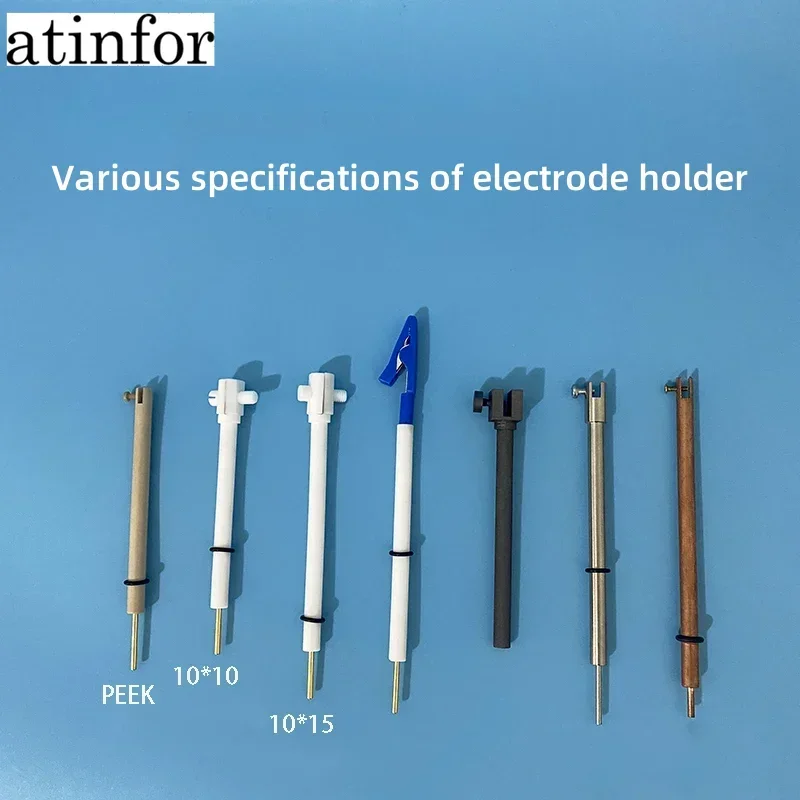 

atinfor JJ110 PTFE Plated Multi-purpose Electrode Holder Pt Plate Electrode Holder Working Electrode Holder Corrosion-resistant