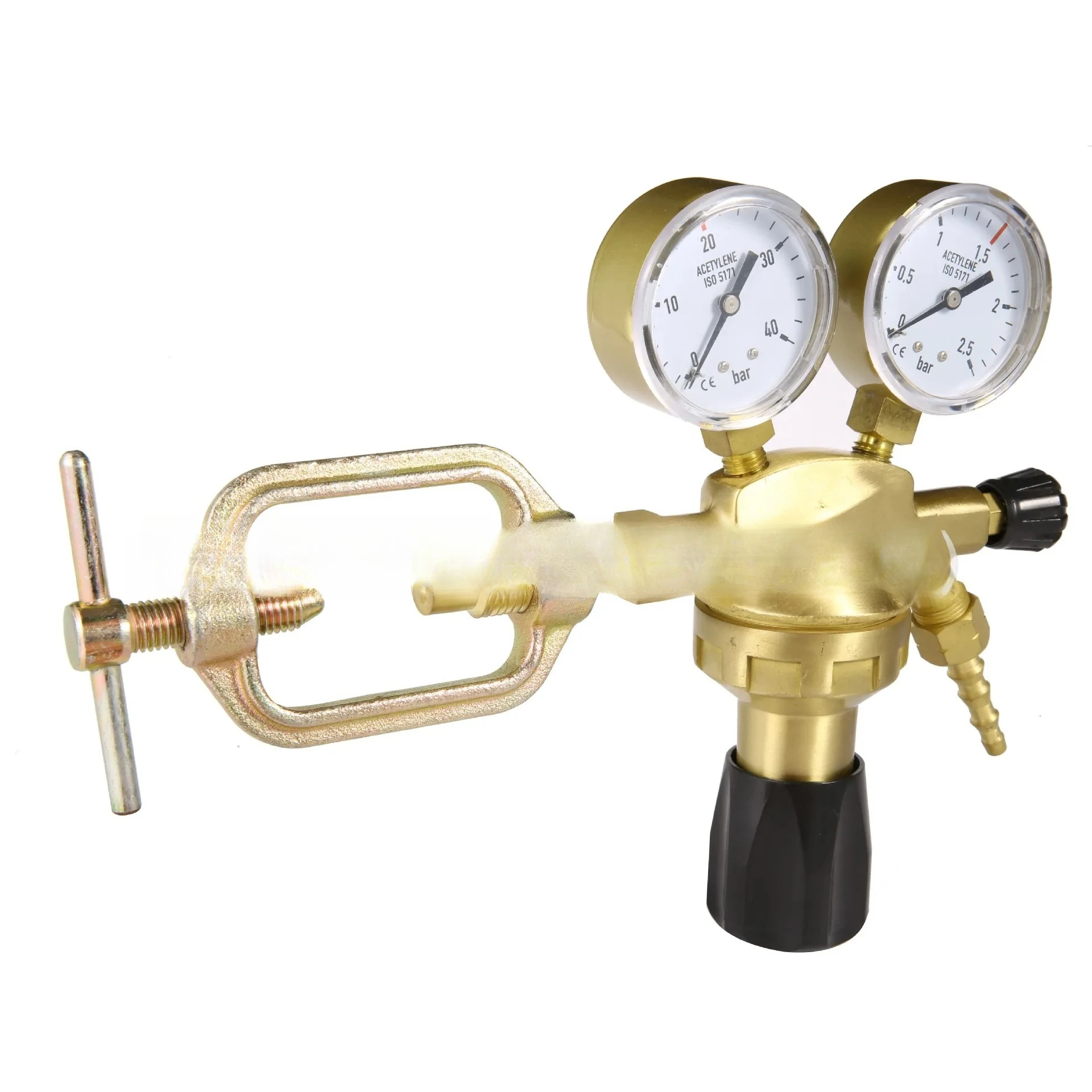 Direct Supply Wholesale Welding Cutting Oxygen Meter Acetylene Propane Pressure Reducer Shockproof  Argon Valve
