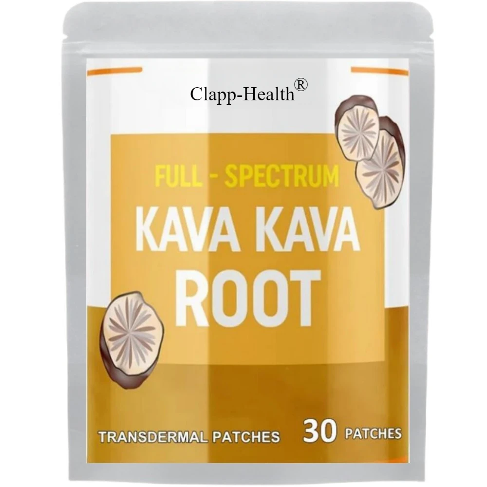 Parches transdérmicos Kava Root, soporte para el estado de ánimo, promueve la relajación y mejora la mente, 30 parches