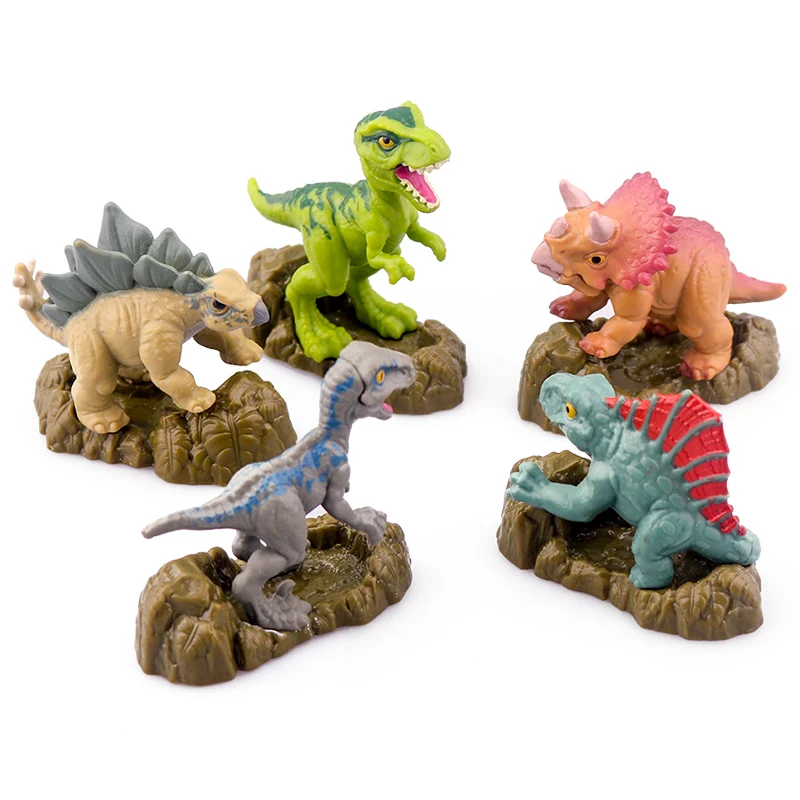 Original Jurassic World Mattel Dinosaur Anime Figure Toy Simulation Mini Model Toys for Children Collection Action Tyrannosaurus